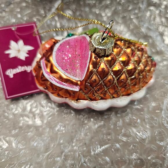 St. Nicholas Square Holiday Ham Ornament NWT - Picture 2 of 4